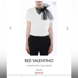 Red Valentino bow top